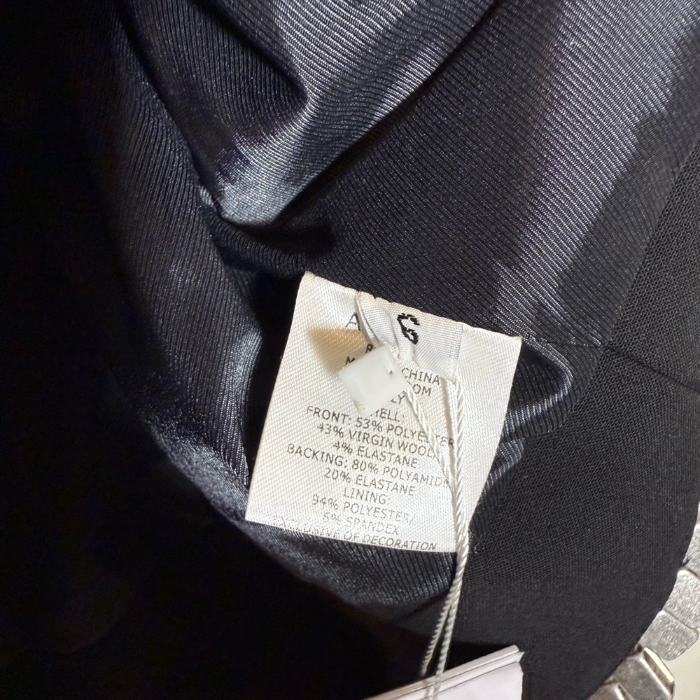 AREA Black Draped Crystal Mini Skirt - Picture 6 of 12